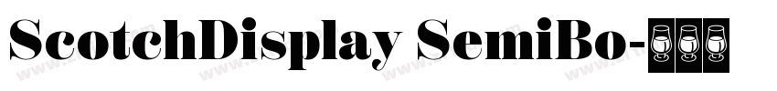 ScotchDisplay SemiBo字体转换